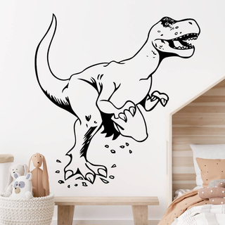 T-rex dinosaur - Stor och farlig wallsticker med T-rex