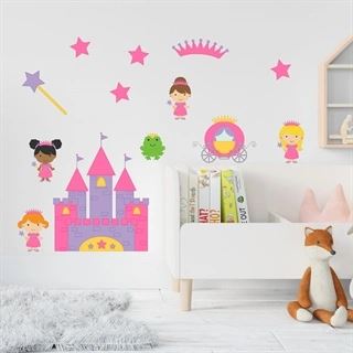 Tryckt Prinsessor  - Wallstickers