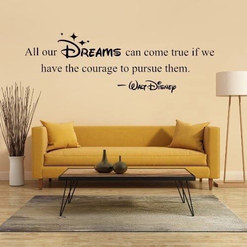 Dreams can come true väggstickers