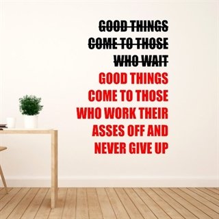 Wallstickers - Good things come