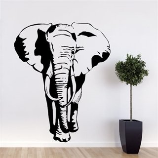 En stor elefant  - Wallstickers