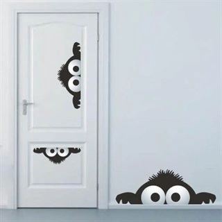 Nyfikna monster wallstickers